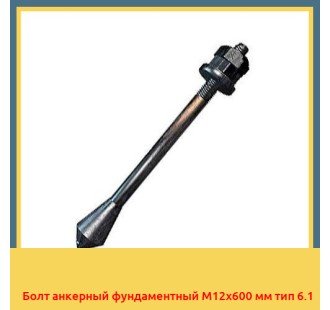 Болт анкерный фундаментный М12х600 мм тип 6.1 в Нукусе