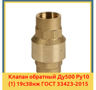 Клапан обратный Ду500 Ру10 (1) 19с38нж ГОСТ 33423-2015 в Нукусе