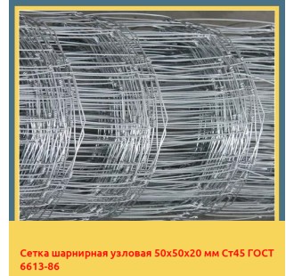 Сетка шарнирная узловая 50х50х20 мм Ст45 ГОСТ 6613-86 в Нукусе
