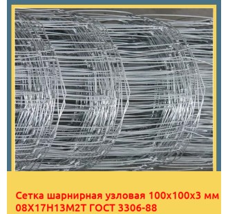 Сетка шарнирная узловая 100х100х3 мм 08Х17Н13М2Т ГОСТ 3306-88 в Нукусе